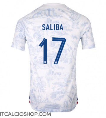 Francia William Saliba #17 Seconda Maglia Mondiali 2022 Manica Corta